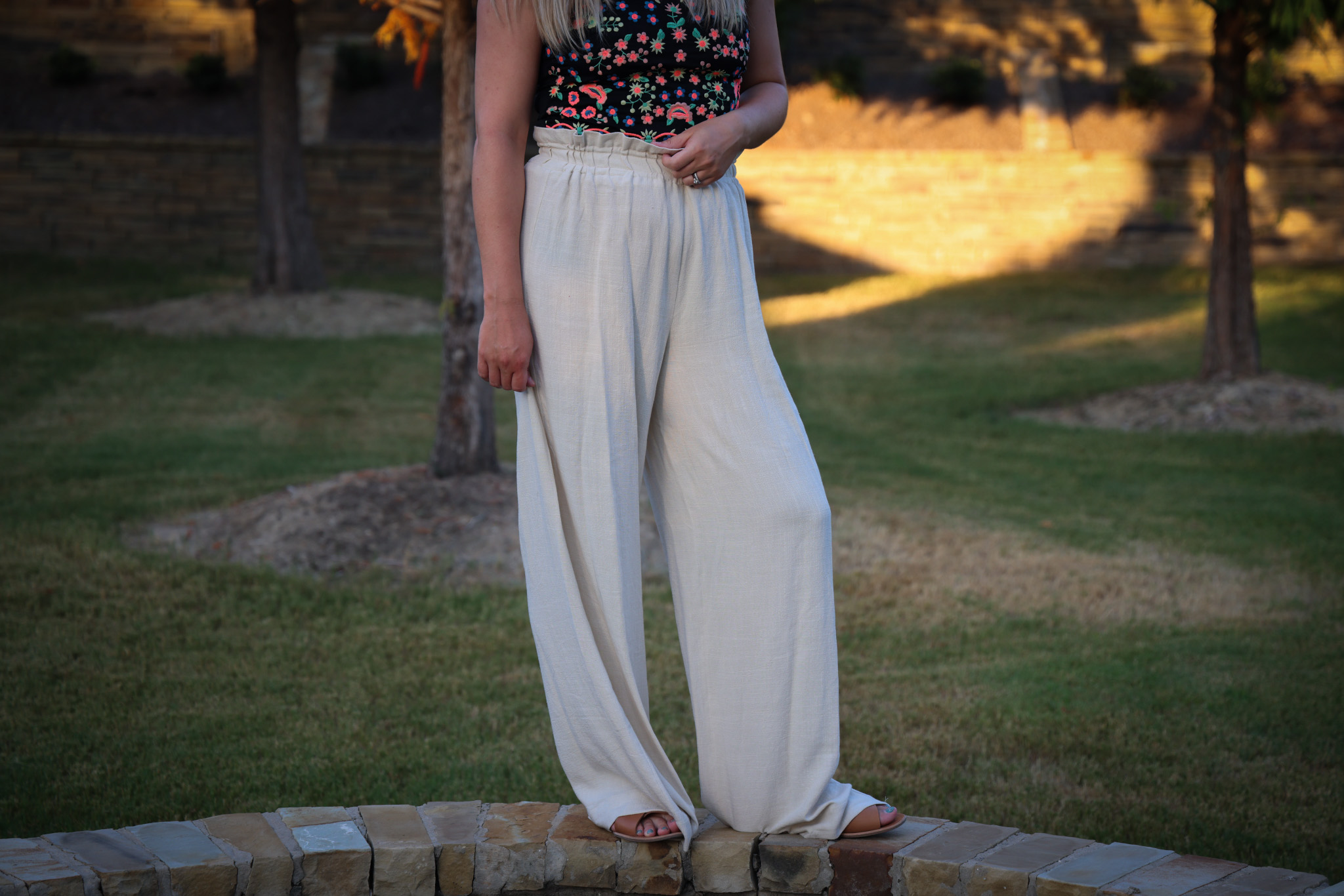 Soline Linen Pants with June + Lu Fabrics